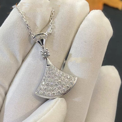 [Baslove]DREAM NECKLACE SILVER FULL DIAMOND