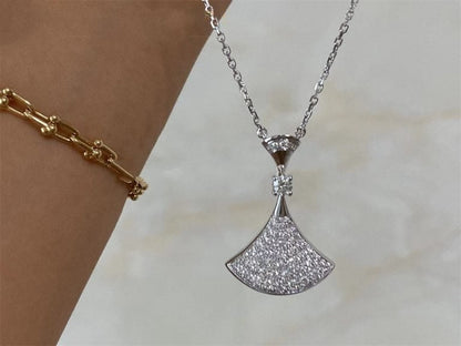 [Baslove]DREAM NECKLACE SILVER FULL DIAMOND