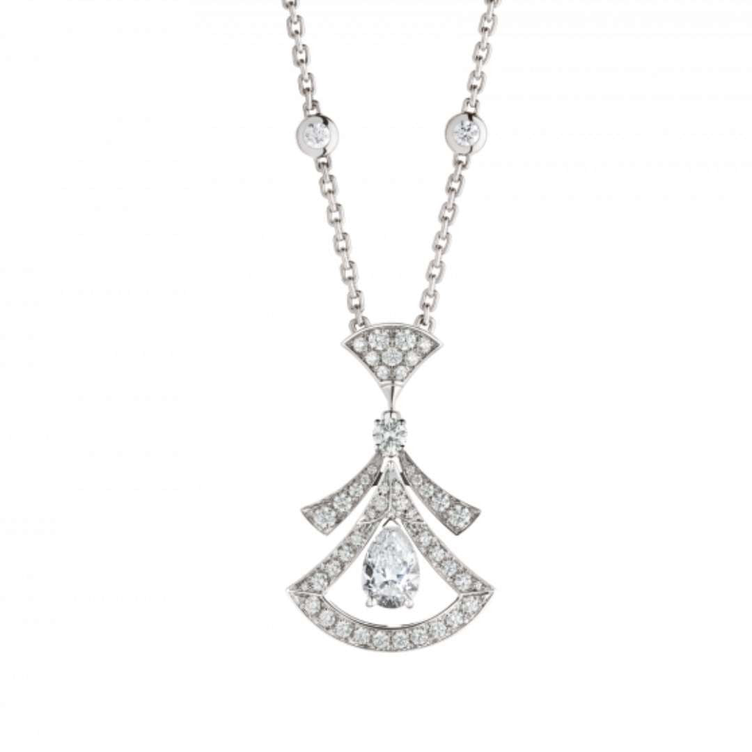 [Baslove]DREAM NECKLACE WHITE DIAMOND SILVER