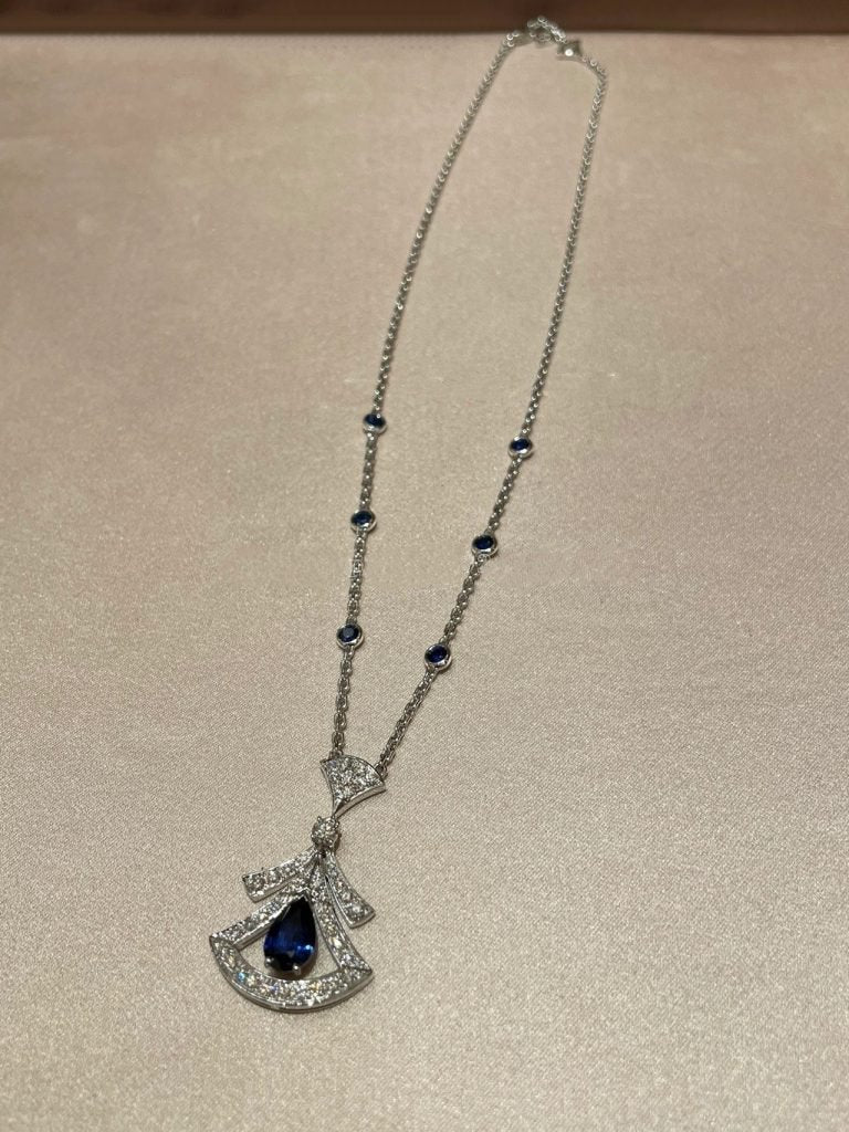 [Baslove]DREAM NECKLACE AGATE DIAMOND SILVER