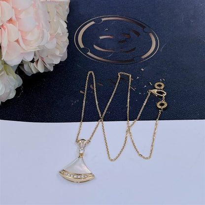 [Baslove]DREAM NECKLACE MOP GOLD DIAMOND