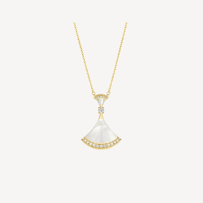 [Baslove]DREAM NECKLACE MOP GOLD DIAMOND