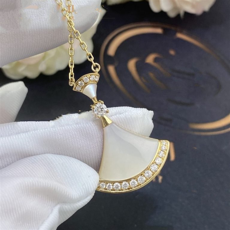 [Baslove]DREAM NECKLACE MOP GOLD DIAMOND