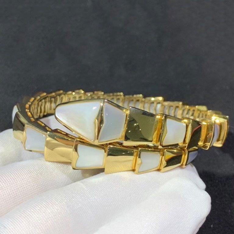 [Baslove]SERPENTI BRACELET MOP GOLD