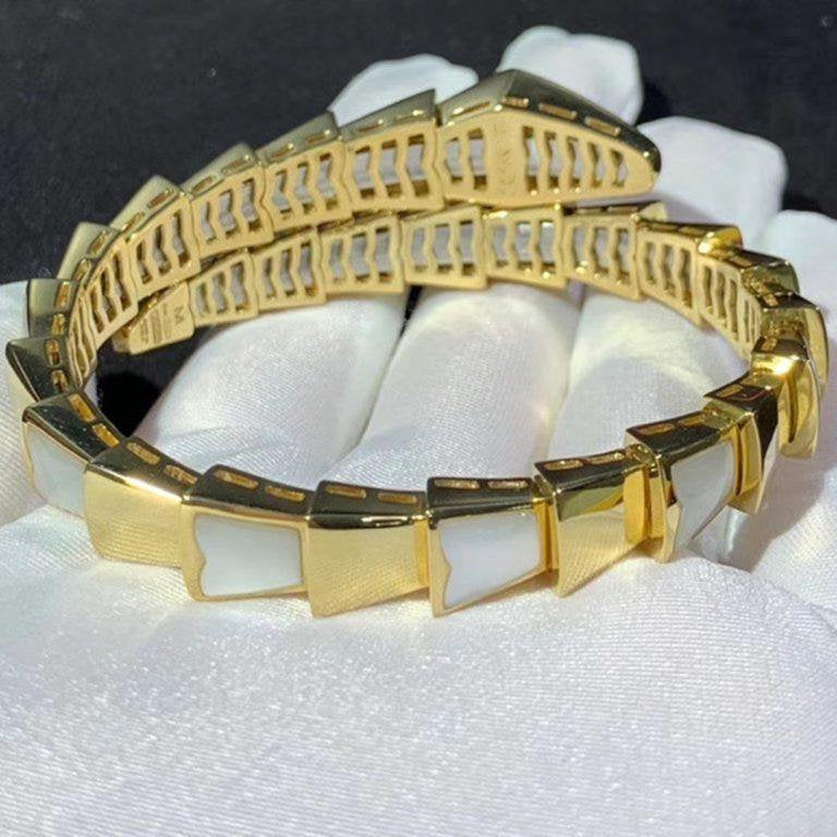 [Baslove]SERPENTI BRACELET MOP GOLD