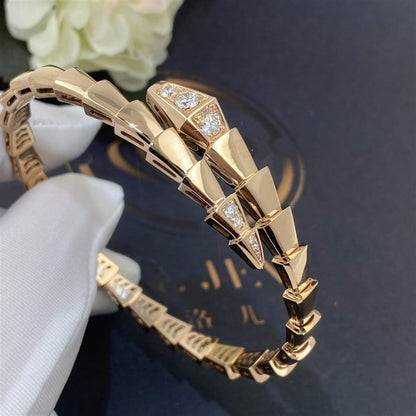 [Baslove]SERPENTI BRACELET DIAMONDS PINK GOLD