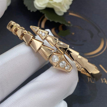 [Baslove]SERPENTI BRACELET DIAMONDS PINK GOLD