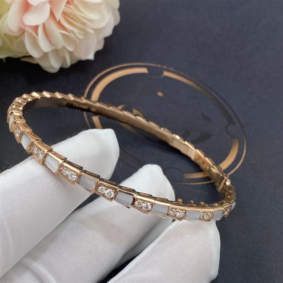 [Baslove]SERPENTI BRACELET PINK GOLD MOP DIAMOND