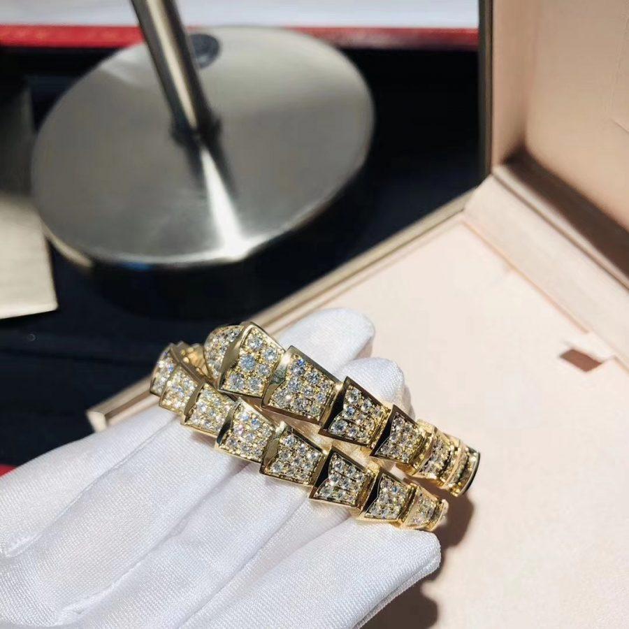 [Baslove]SERPENTI BRACELET 8MM GOLD DIAMOND