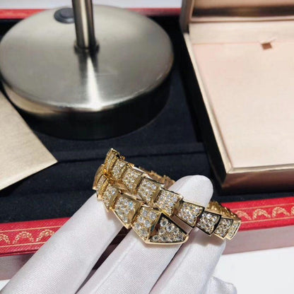 [Baslove]SERPENTI BRACELET 8MM GOLD DIAMOND