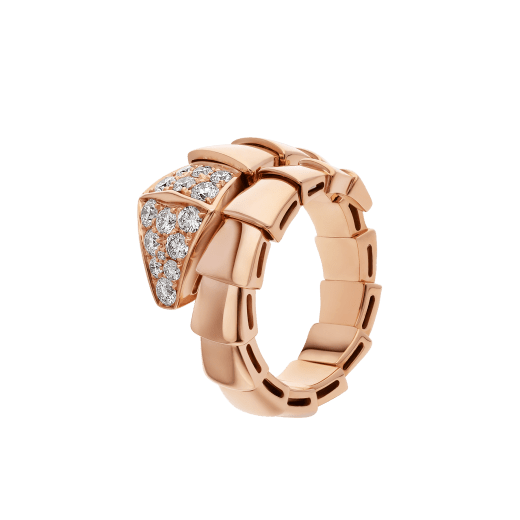 [Baslove]SERPENTI RING PINK GOLD DIAMOND