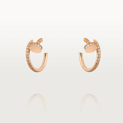 [Baslove]JUSTE EARRINGS 12.75MM PINK GOLD DIAMOND