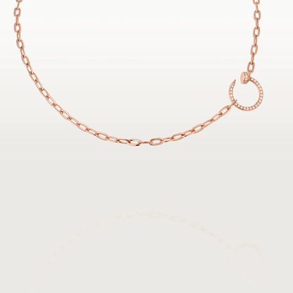[AURORA]JUSTE NECKLACE FULL DIAMONDS