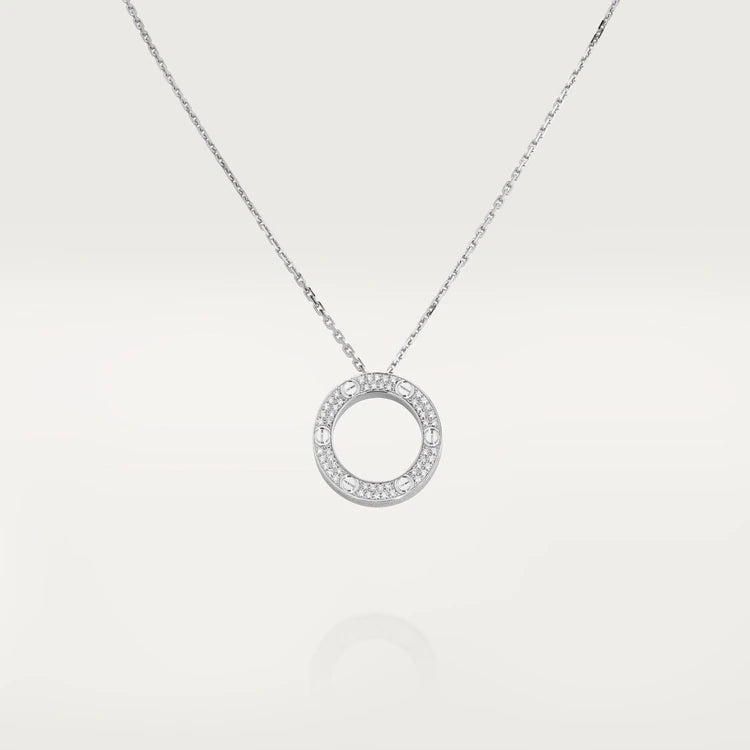 [Baslove]LOVE NECKLACE ADJUSTABLE SILVER