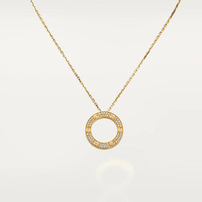 [Baslove]LOVE NECKLACE ADJUSTABLE ROSE GOLD