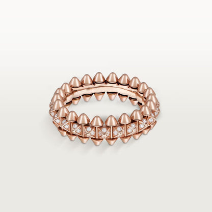 [AURORA]CLASH 6.4MM SMALL FULL DIAMOND RING