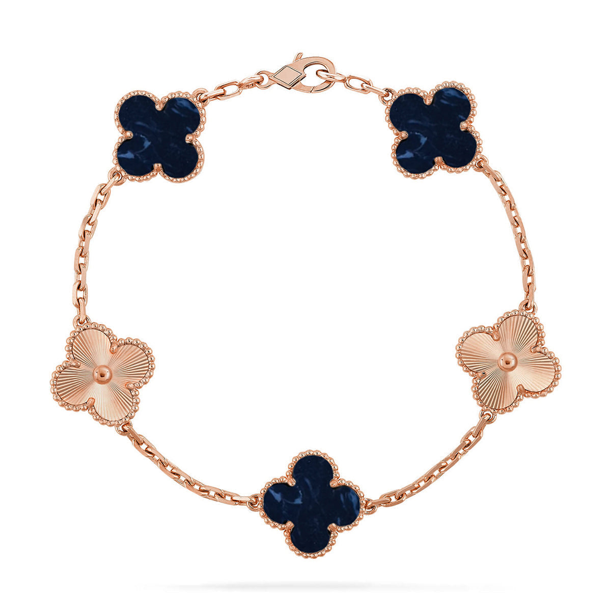 [AURORA]CLOVER 5 MOTIF PIETERSITE BRACELET COLLECTION