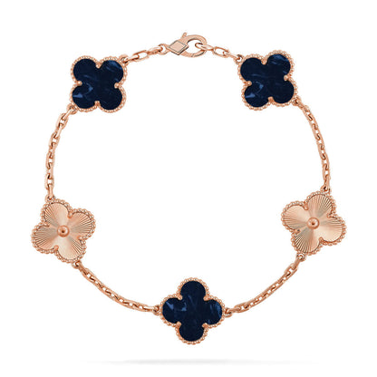 [AURORA]CLOVER 5 MOTIF PIETERSITE BRACELET COLLECTION