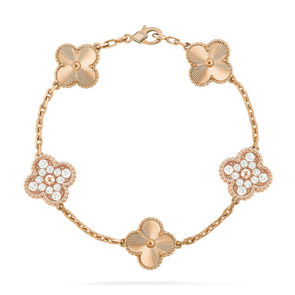 [AURORA] CLOVER 5 MOTIF LASER BRACELET COLLECTION