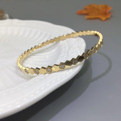 [Baslove]BEE LOVE GOLD DIAMOND BRACELET