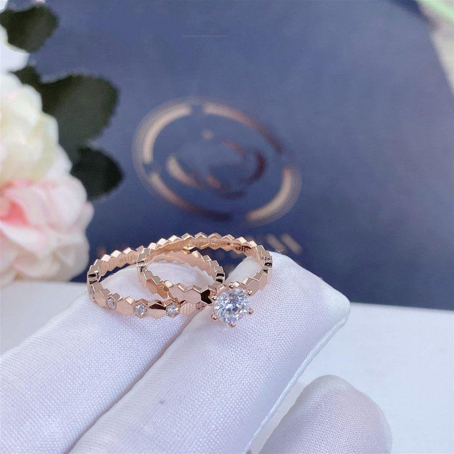 [Baslove]BEE LOVE RING PINK GOLD 1 DIAMOND