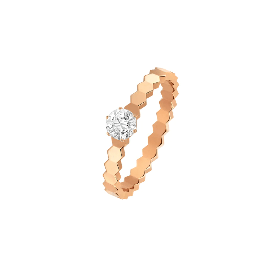 [Baslove]BEE LOVE RING PINK GOLD 1 DIAMOND