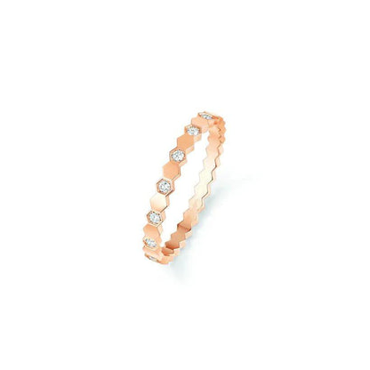 [Baslove]BEE LOVE RING PINK GOLD DIAMOND