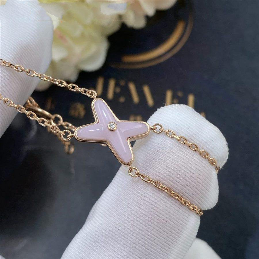 [Baslove]JEUX BRACELET PINK MOP PINK GOLD 1 DIAMOND