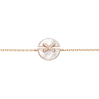 [Baslove]JEUX DE BRACELET MOP PINK GOLD DIAMONDS