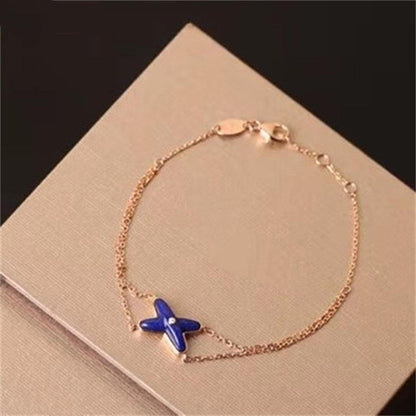 [Baslove]JEUX BRACELET LAPIS PINK GOLD 1 DIAMOND