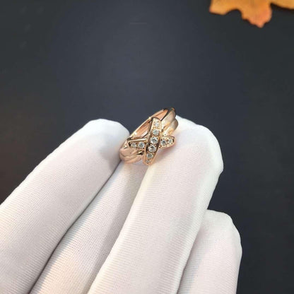 [Baslove]JEUX DE PINK GOLD DIAMOND RING