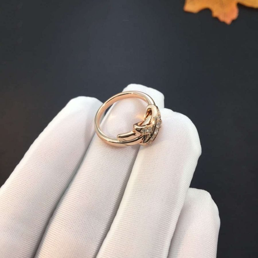 [Baslove]JEUX DE PINK GOLD DIAMOND RING