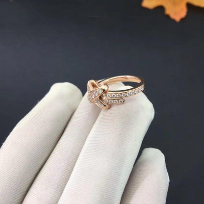 [Baslove]JEUX DE RING PINK GOLD DIAMOND