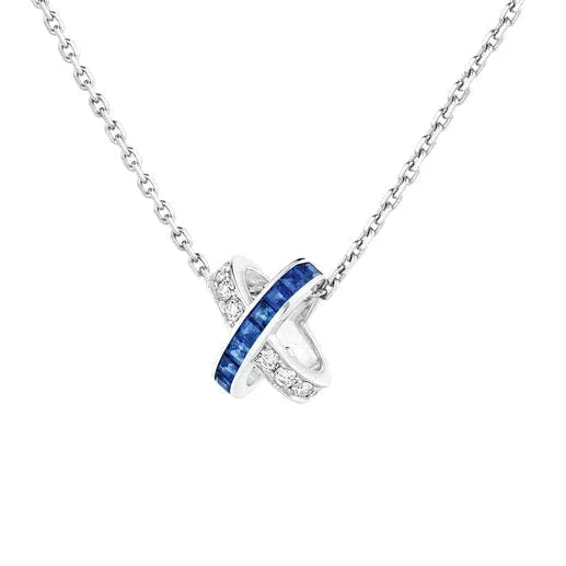 [Baslove]LIENS DIAMOND SILVER NECKLACE