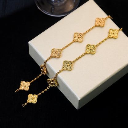 [Baslove]CLOVER 5 MOTIFS BRONZING BRACELET