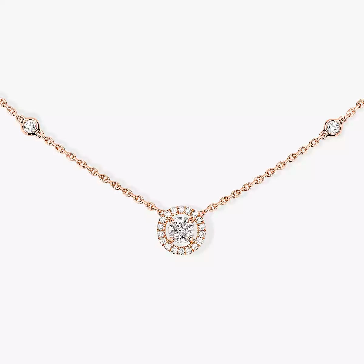 [AURORA]Diamond Necklace 0,20ct Brilliant Shape Joy