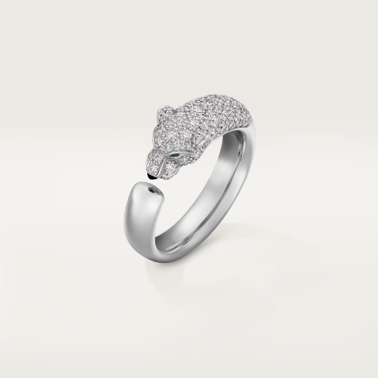 [AURORA]PANTHERE HALF DIAMOND SMALL RING