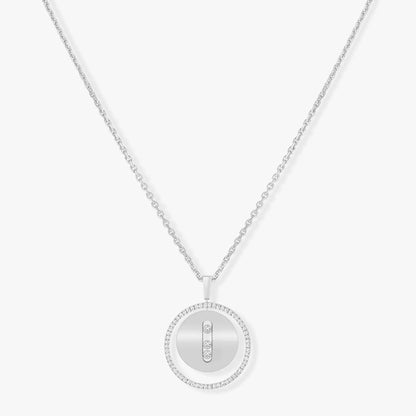 [AURORA]LUCKY MOVE MM SILVER DIAMOND NECKLACE