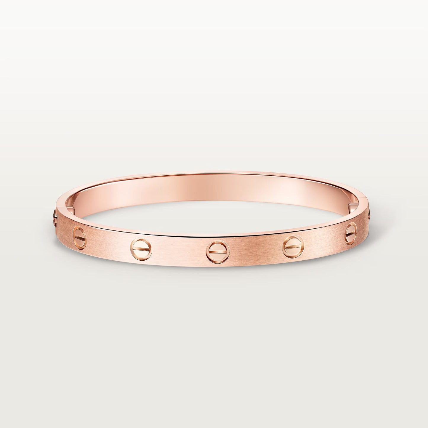 [AURORA]LOVE BRACELET 6.1MM BRUSHED