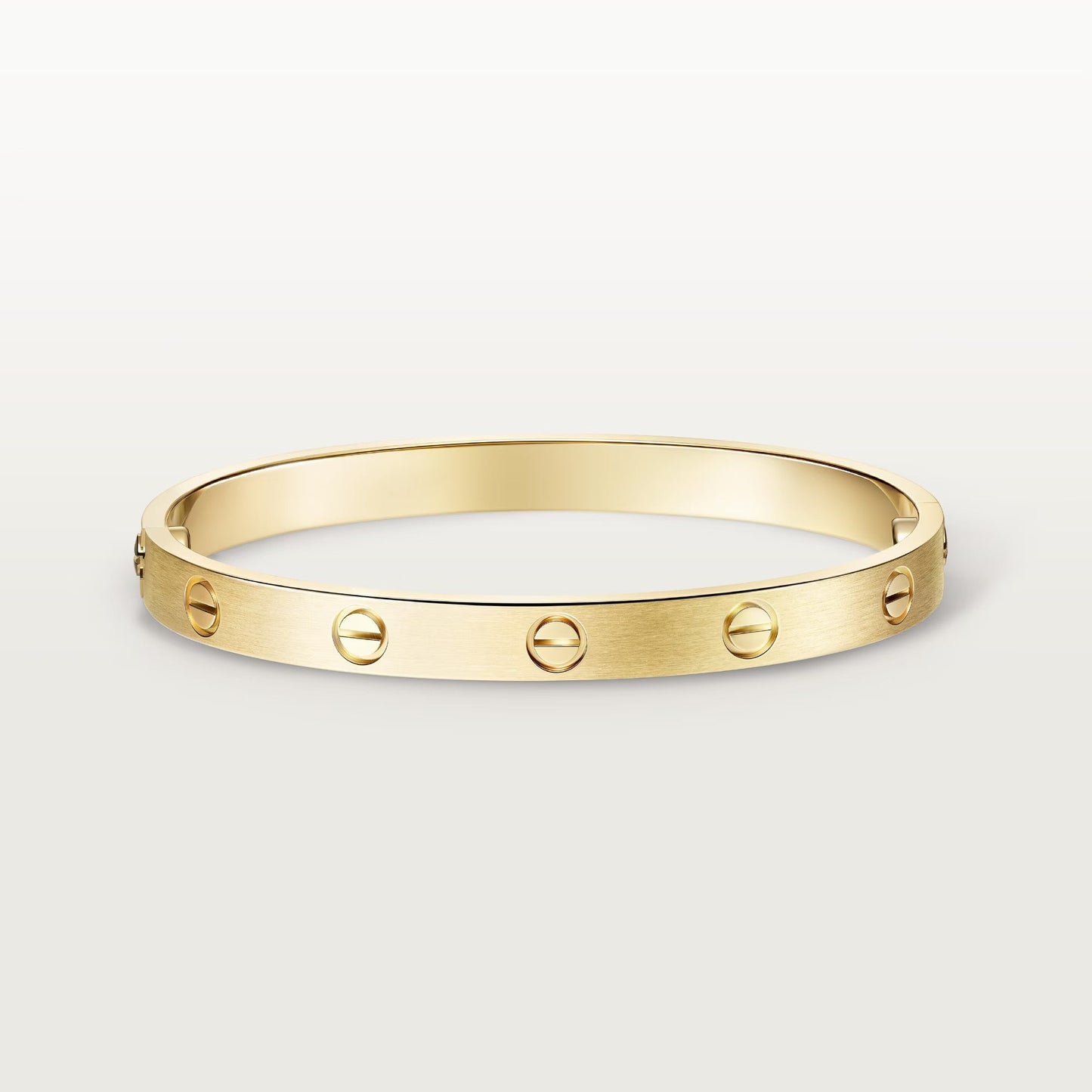 [AURORA]LOVE BRACELET 6.1MM BRUSHED