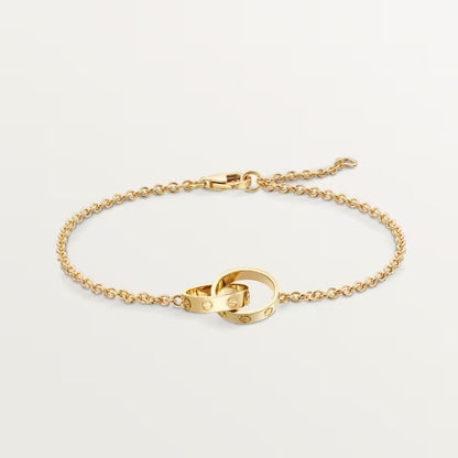 [AURORA]LOVE BRACELET DOUBLE RING