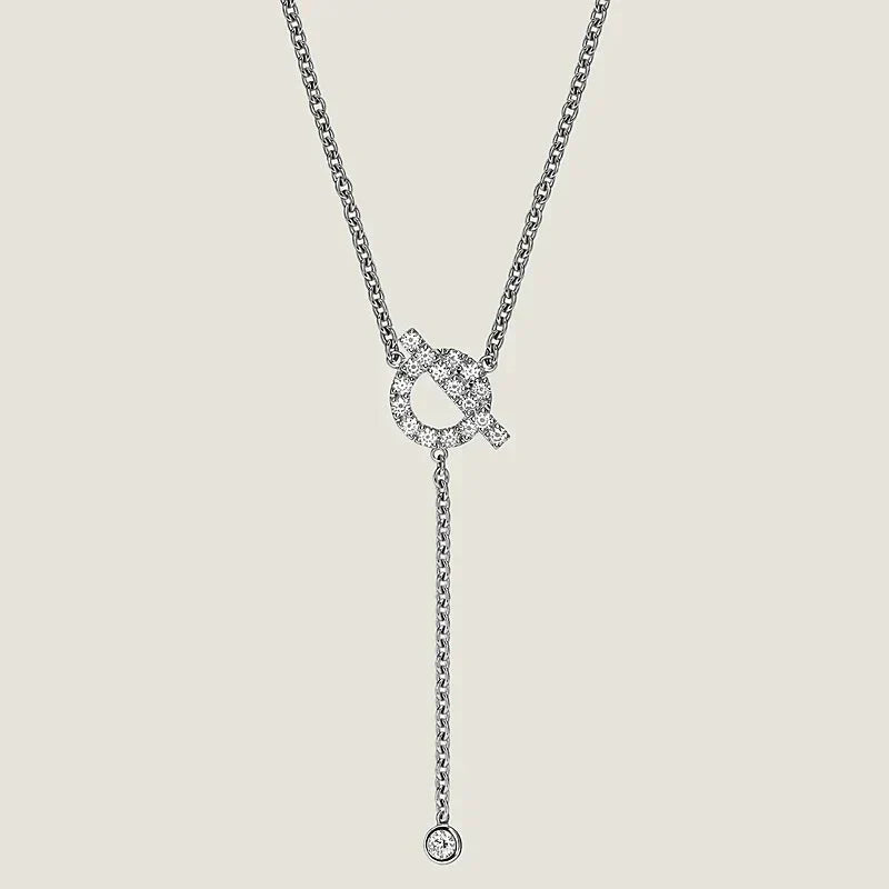 [Baslove]FINESSE SILVER DIAMOND NECKLACE