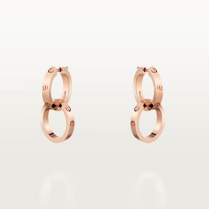 [AURORA]LOVE 3.3MM DANGLE EARRINGS