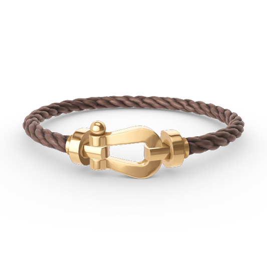 [Baslove]FORCE LARGE HORSESHOE NO DIAMOND BRACELET GOLD