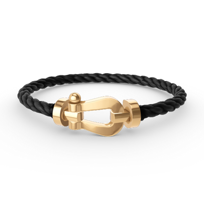 [Baslove]FORCE LARGE HORSESHOE NO DIAMOND BRACELET GOLD