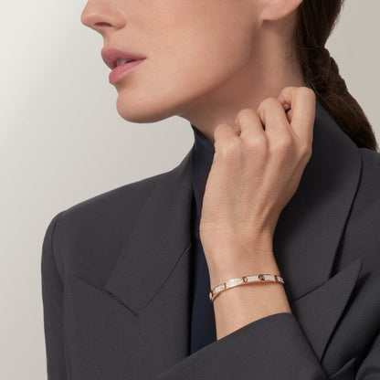 [AURORA]LOVE BRACELET 4.8MM DIAMOND-PAVED