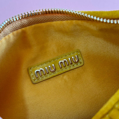 MM SUEDE HANDBAG 23 YELLOW