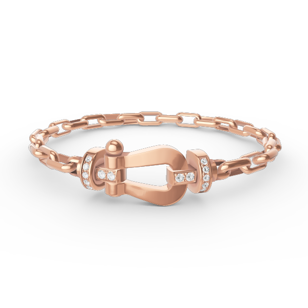 [Baslove]FORCE LARGE HORSESHOE CLASP  METAL BRACELET