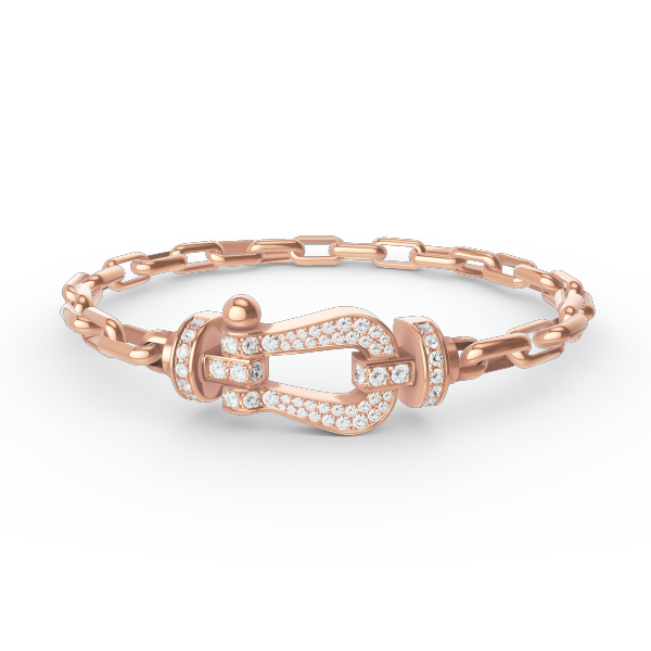 [Baslove]FORCE LARGE HORSESHOE CLASP  METAL BRACELET