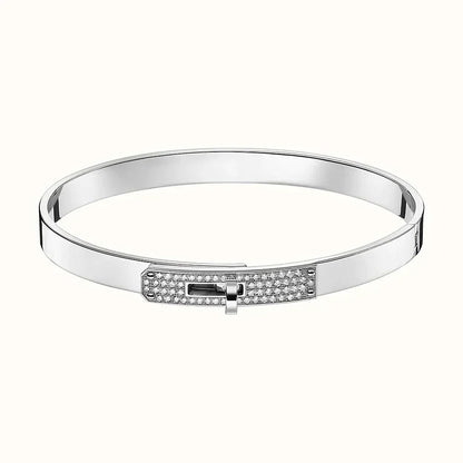 [Baslove]KELLY SILVER DIAMOND BRACELET